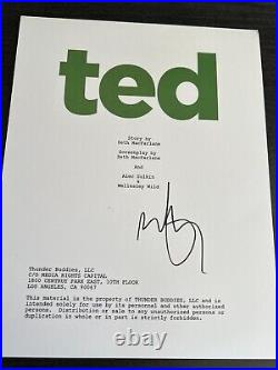 Mark Wahlberg Signed Autograph Ted Movie Script In Person Rare Bas Coa Auto F