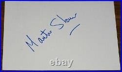 Martin Shaw Hand Signed Autograph Card In Person Uacc Dealer