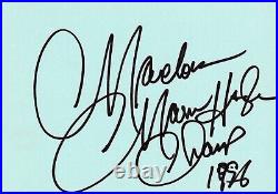 Marvellous Marvin Hagler (1954-2021) In Person 1996 Signed Card