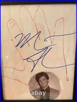 Matthew Perry Friends Signed Personal Handprint
