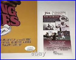 Mel Brooks BLAZING SADDLES Signed 11x17 Photo JSA COA In Person Autograph