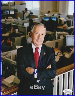 Michael Bloomberg In-Person Signed 8x10 Photo with JSA COA #R73549 Mike