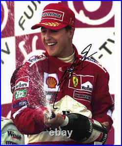 Michael Schumacher Genuine Signed Autograph In Person 10X8 Photo Ferrari (3525)