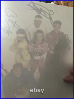 Mighty morphin power rangers signed by all 6 in person jdf amy jo