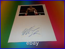 Mike Tyson Boxer signiert signed autograph Autogramm Briefkarte + Bild in person