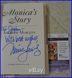 Monica Lewinsky In-Person Signed Monica's Story with JSA COA #M93371 Bill Clinton