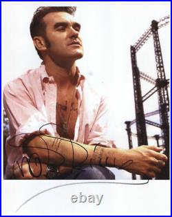 Morrissey (The Smiths) Singer Signed Photo 100% Genuine in Person Hologram COA