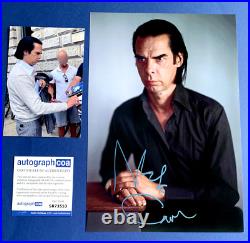 NICK CAVE in-person signed photo 20x30 autograph + photo ACOA SB73553