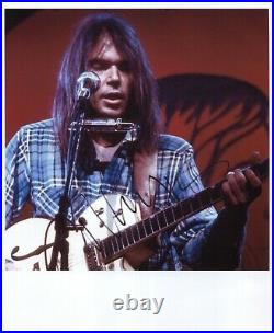 Neil Young (Singer Songwriter) Signed Photo Genuine In Person + Hologram COA