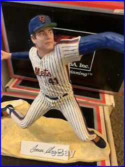 New Authentic Tom Seaver Autograph Figure Mets Gartlan Inc Hand Signed In Person