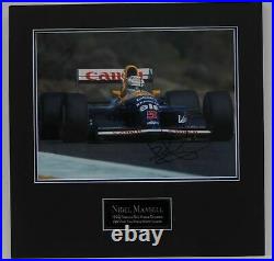 Nigel Mansell Hand Signed Autograph In Person 16X12 Photo MOUNTED