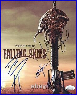 Noah Wyle FALLING SKIES Cast X4 Signed 8X10 Photo IN PERSON Autograph JSA COA