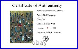 Northern Soul Northern Soul Dancers a signed limited edition print (A3)