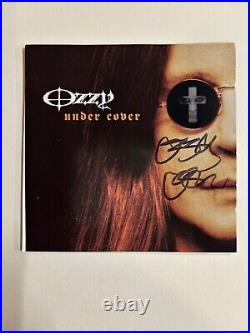 OZZY OSBOURNE Signed CD UNDER COVER In person Great Signature