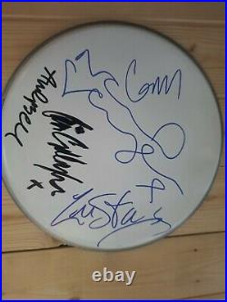 Oasis Stunning Signed In Person Autographed Drumhead Authentic Signed
