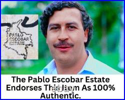 Pablo Escobar Letter Signature Autograph Personal Item With COA