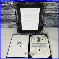 Pablo Escobar Letter Signature Autograph Personal Item With COA