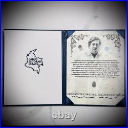 Pablo Escobar Letter Signature Autograph Personal Item With COA