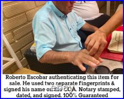 Pablo Escobar Letter Signature Autograph Personal Item With COA