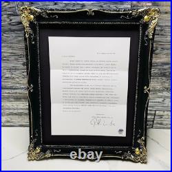 Pablo Escobar Letter Signature Autograph Personal Item With COA