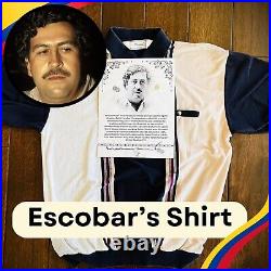 Pablo Escobar Personal Worn Shirt Celebrity Collectible Memorabilia Signature