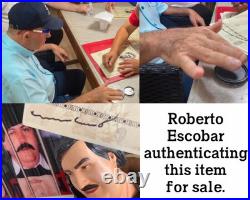 Pablo Escobar Signature Autograph Personal Item With COA