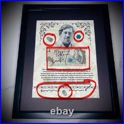 Pablo Escobar Signature Autograph Personal Item With COA