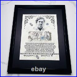 Pablo Escobar Signature Autograph Personal Item With COA