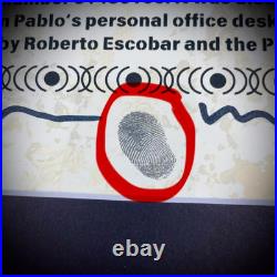 Pablo Escobar Signature Autograph Personal Item With COA