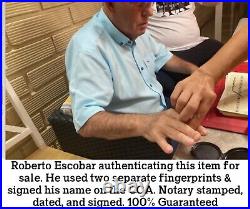 Pablo Escobar Signature Autograph Personal Item With COA