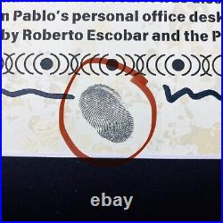 Pablo Escobar Signature Autograph Personal Item With COA