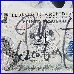 Pablo Escobar Signature Autograph Personal Item With COA