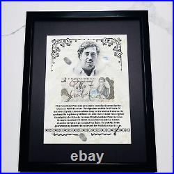 Pablo Escobar Signature Autograph Personal Item With COA