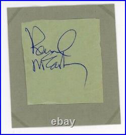 Paul McCartney Signed 1970's In-Person Autograph The Beatles JSA LOA
