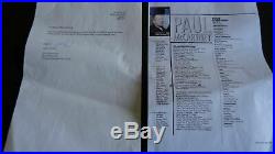 Paul Mccartney Signed Autographed Canvas In Person Tracks Authenticated Beatles