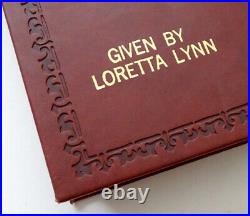 Personal Gift From LORETTA LYNN Signed Autograph HUGE FAMILY BIBLE PSA/DNA COA