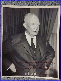 Personalized Dwight Eisenhower, signed photo RARE