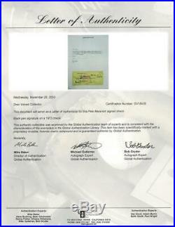 Pete Maravich Signed Authentic Personal Check PSA/DNA #B50331