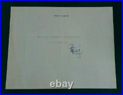 Peter Cushing Signed Personal Notepaper, A Fantastic Piece, CoA Provided