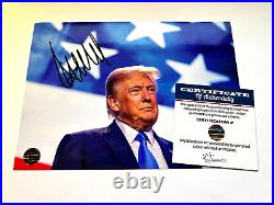 President DONALD TRUMP Signed 7x5 inch Authentic Original Autograph with COA