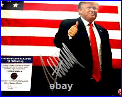 President DONALD TRUMP (Signed 8x10 inch) Original Autograph withCOA MAGA