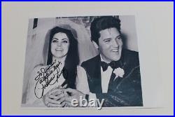 Priscilla Presley Elvis Ex Wife Signed Autographed Black White Photo Personalize