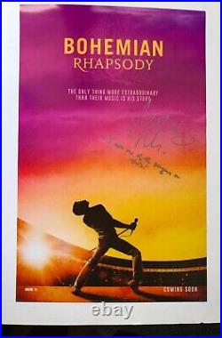 QUEEN / Marc Martel/ Bohemian Rhapsody in-person signed 11 x14 Movie Poster