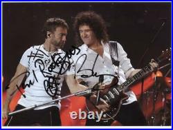 Queen (Band) Brian May & Paul Rodgers Signed Photo Genuine In Person + COA
