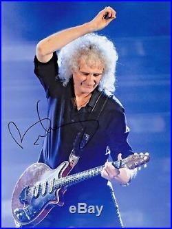 Queen Brian May Very Rare Amazing In Person Signed With Proof And Coa