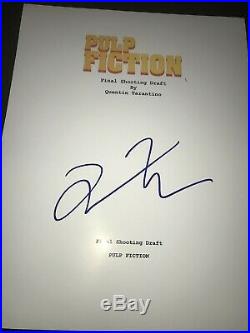 Quentin Tarantino Signed Autograph Script Screenplay Pulp Fiction In Person Ny D