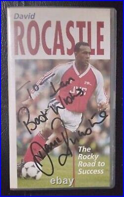 RARE David Rocastle Of Arsenal Signed Autographed 1990 VHS Football Memorabilia