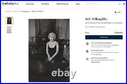 RARE MARILYN MONROE BOB WILLOUGHBY 16x20 SIGNED PRIVATE PERSONAL COPY PHOTO