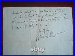 RARE PERSONAL SIGNED LETTER to ACTRESS MISS ALICE BOWES from GEORGE BERNARD SHAW