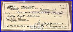 REGGIE JACKSON NEW YORK YANKEES baseball HOFer auto autograph PERSONAL CHECK PSA